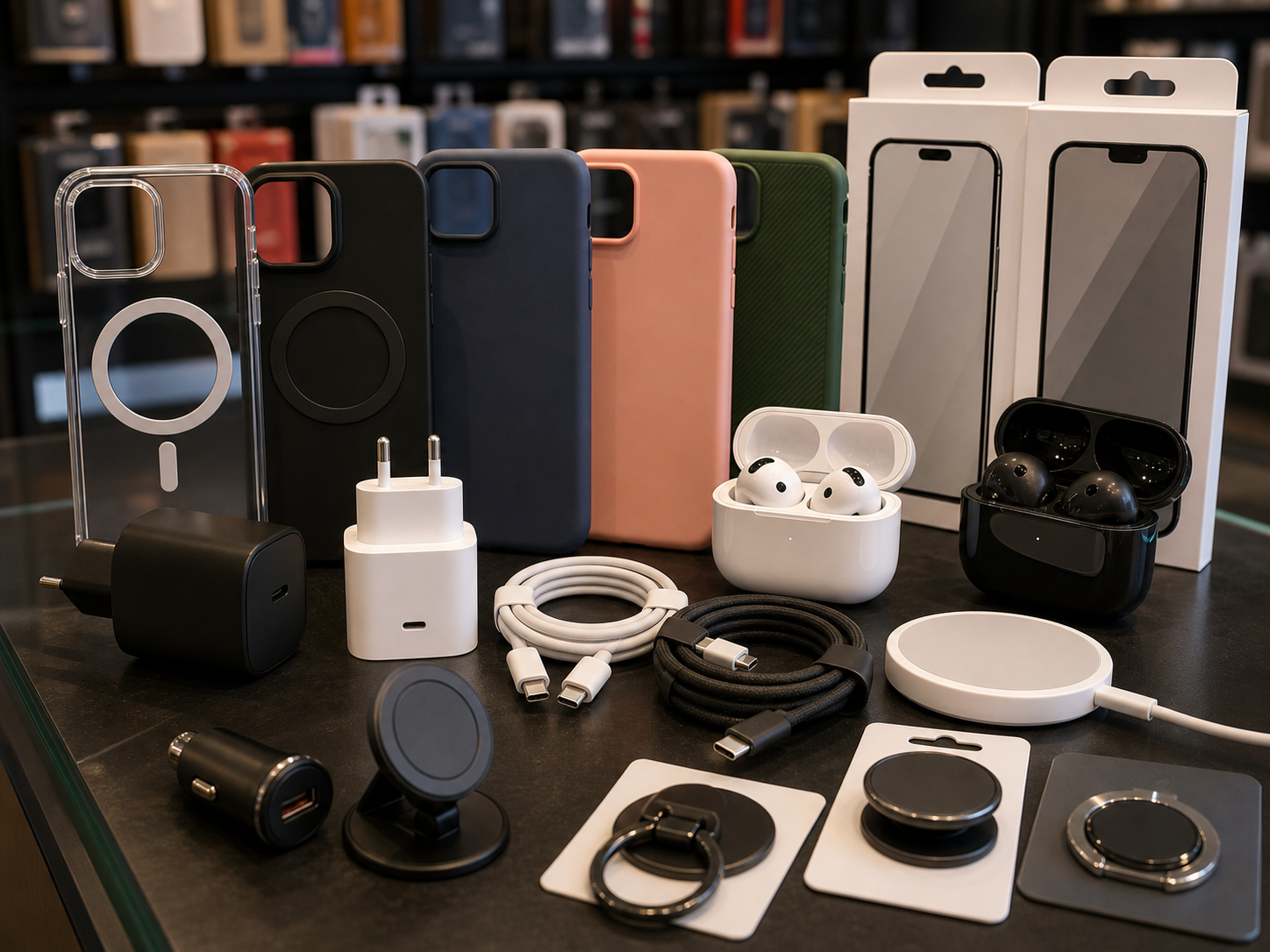 Carregadores, cabos, capas e acessórios para iPhone