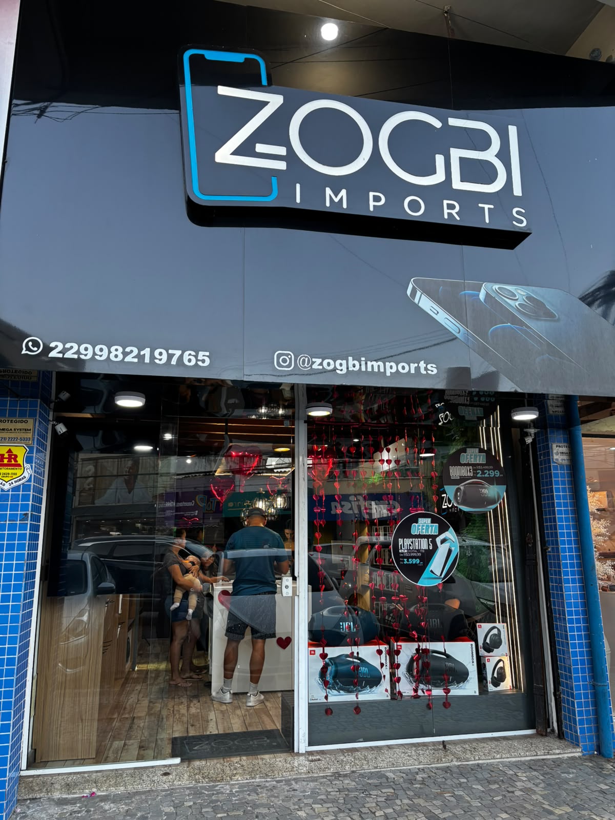 Loja física ZogbImports em Cabo Frio, revendedora independente de iPhone no Centro